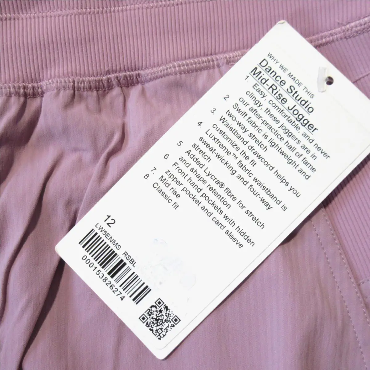 Lululemon clothing - Rose Blush 1