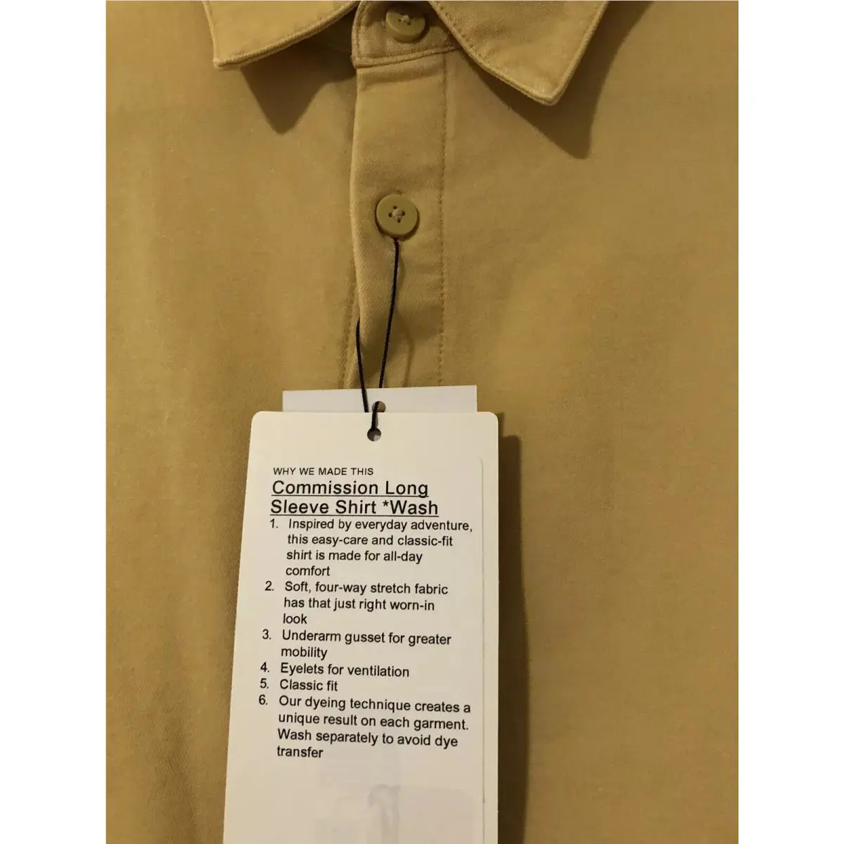 Lululemon clothing - Shirt - Shirt - Yellow 1