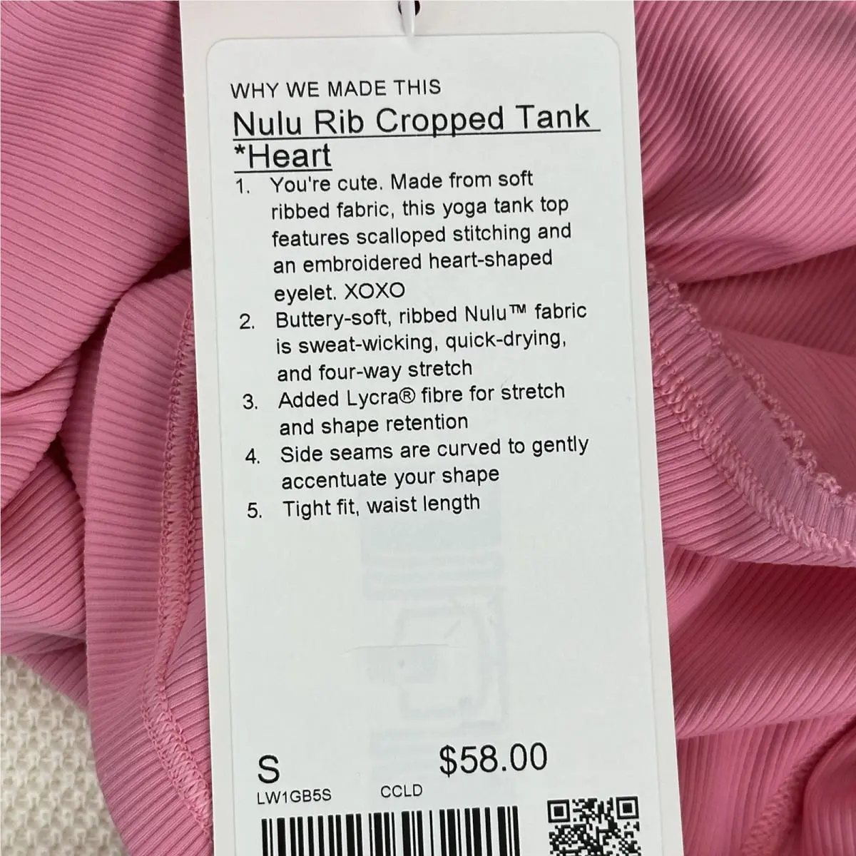 Lululemon clothing - candy cloud 5