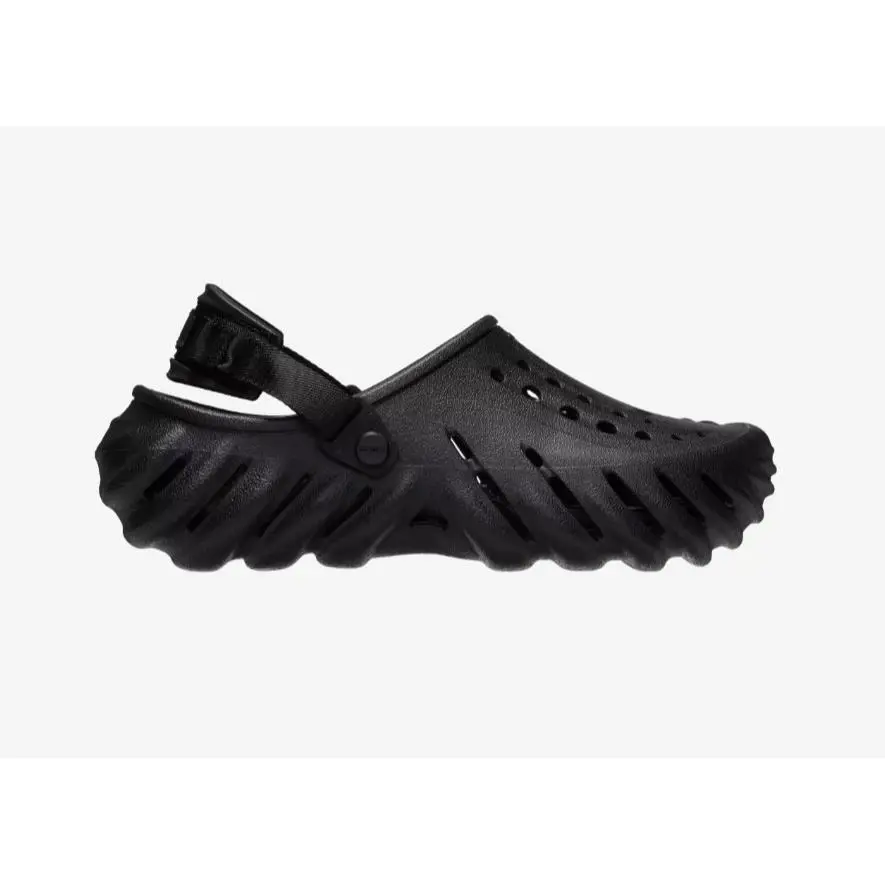 Crocs Echo Clogs Triple Black 207937-001 Women`s Size 5-9