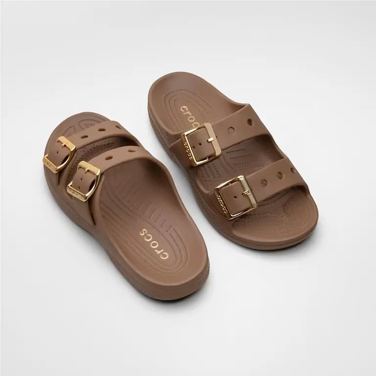 Crocs shoes - Black/Metallic Buckle 13