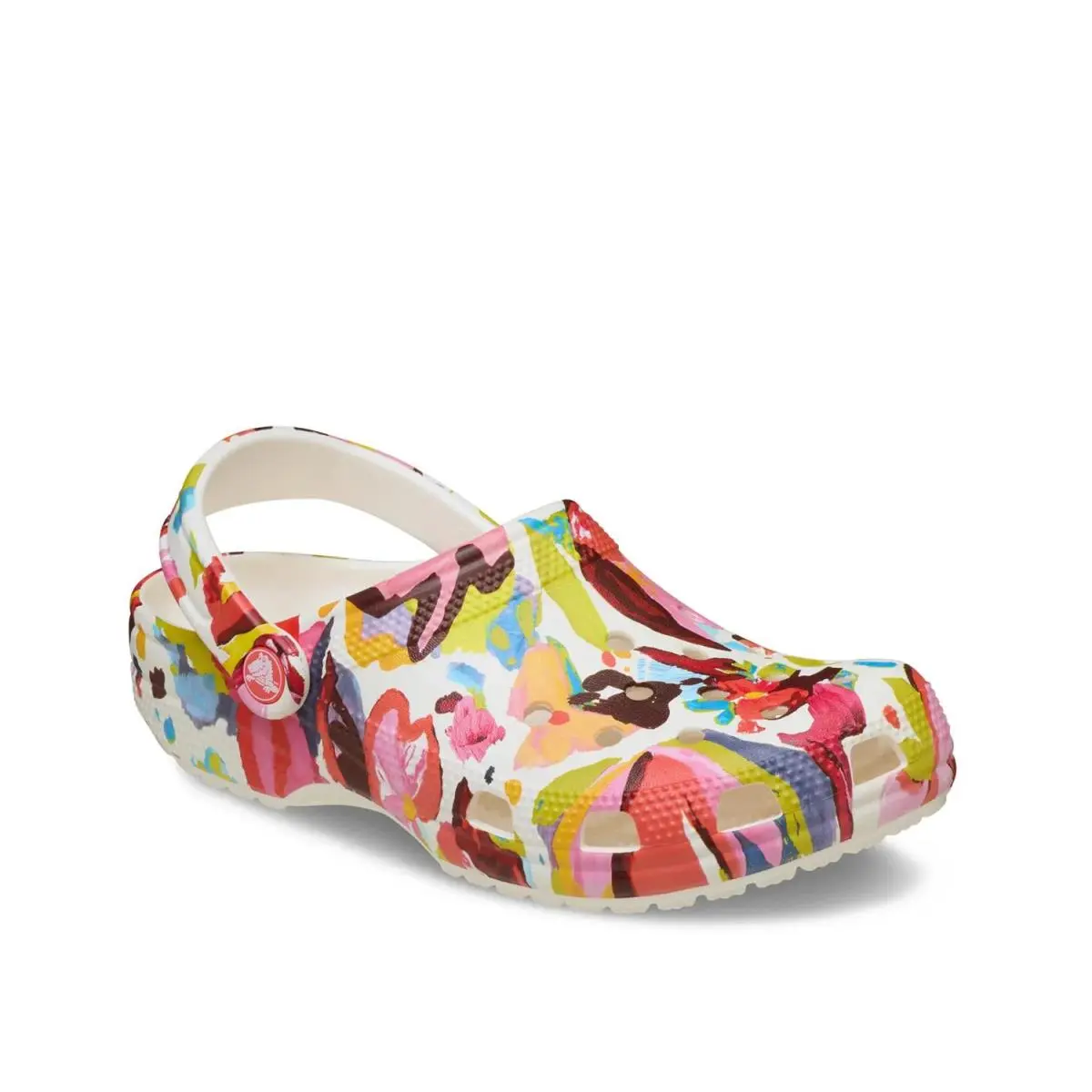 Woman`s Sandals Crocs Classic Painted Floral Clog