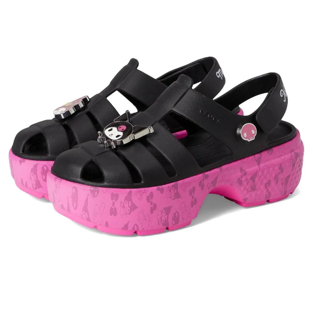Unisex Heels Crocs Sanrio My Melody / Kuromi Stomp Sandal - White