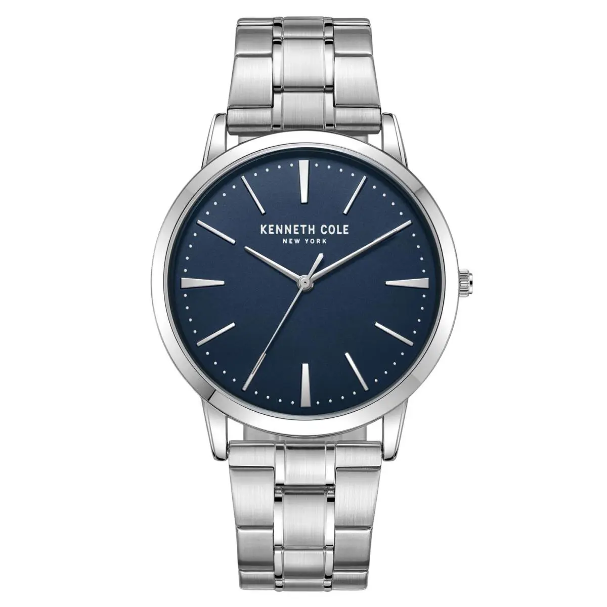 Men`s Watch Blue Dial Silver Stainless Steel Bracelet KCWGG2270307 by Kenneth Cole