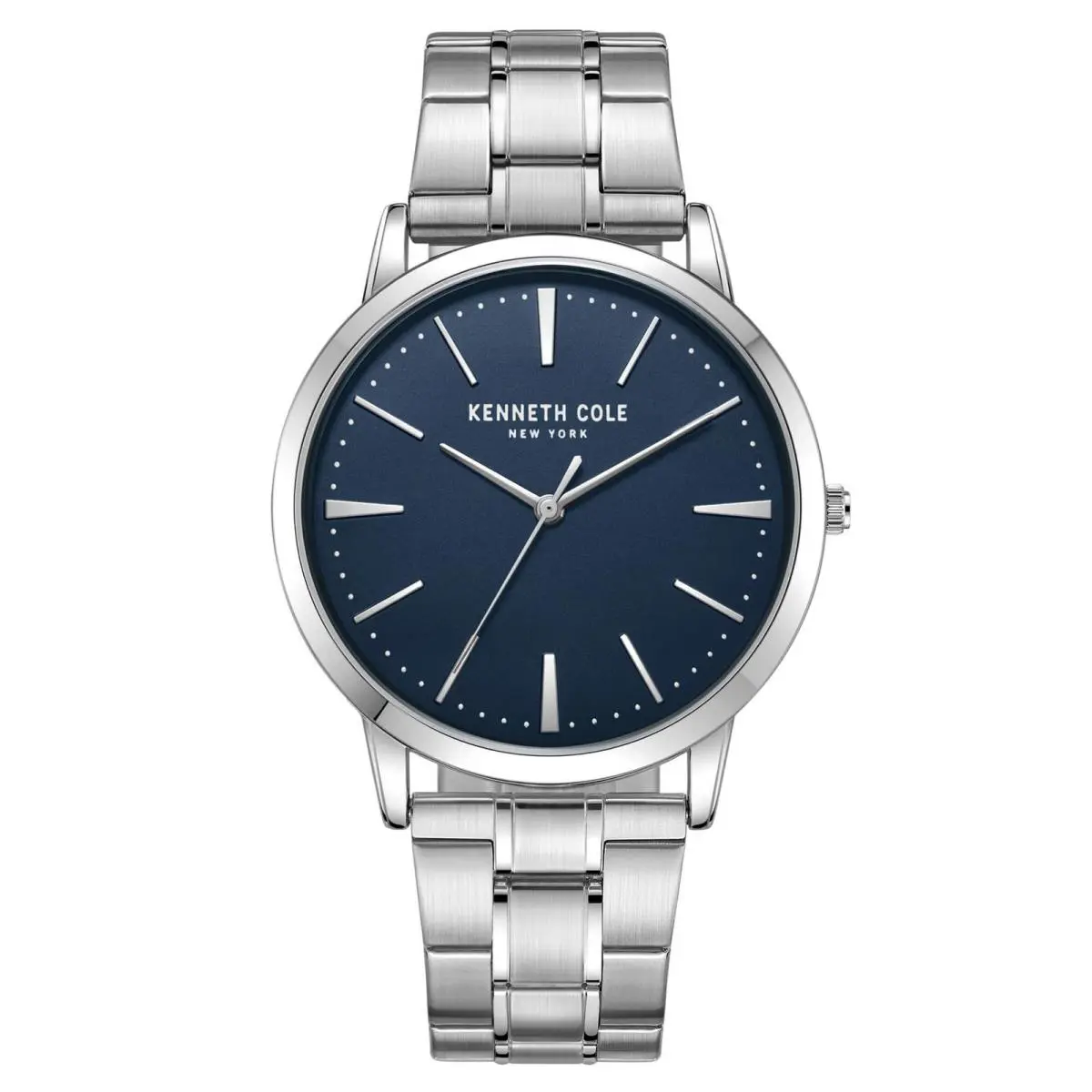 Men`s Watch Blue Dial Silver Stainless Steel Bracelet KCWGG2270307 by Kenneth Cole