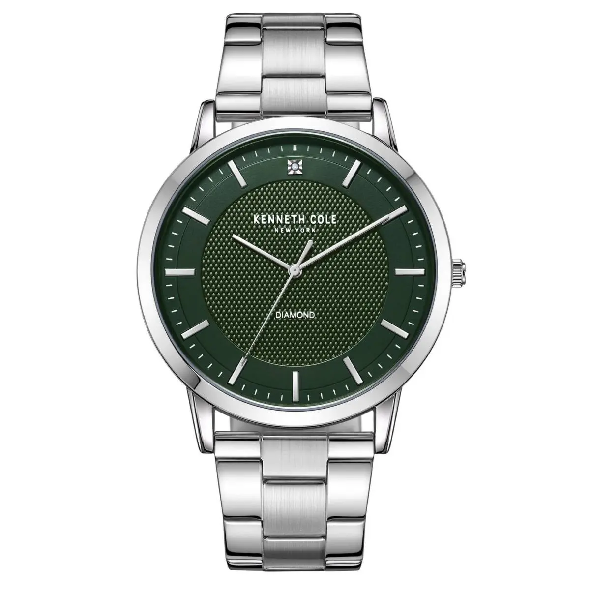Men`s Watch Dark Green Dial Stainless Steel Bracelet KCWGG2271404 by Kenneth Cole
