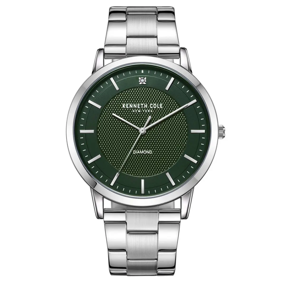 Kenneth Cole Men`s Watch Dark Green Dial Stainless Steel Bracelet KCWGG2271404