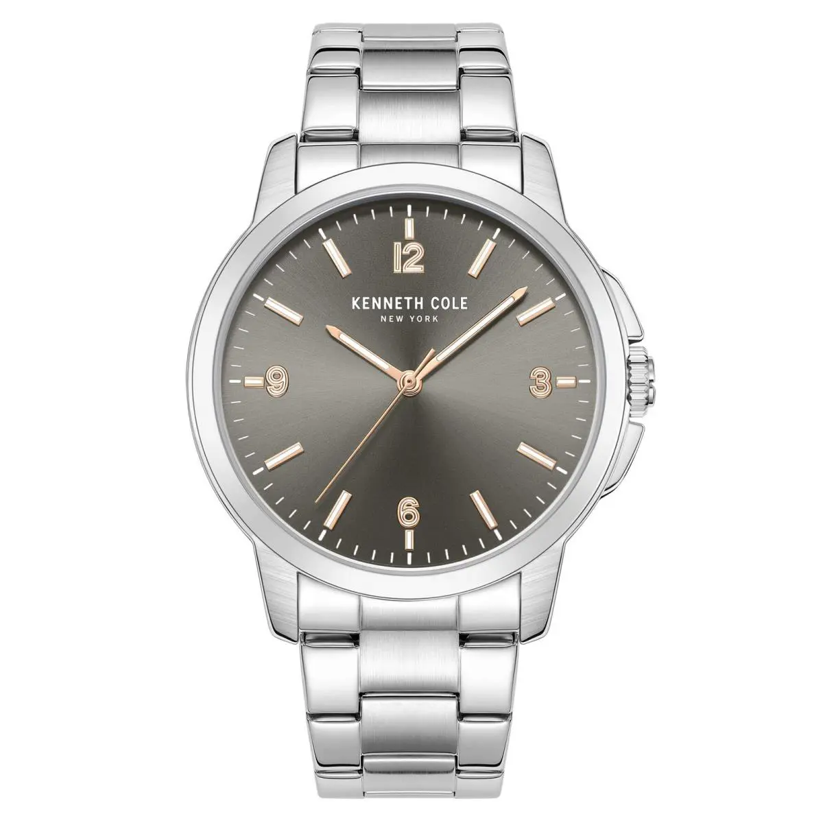 Men`s Watch Grey Dial Silver Stainless Steel Bracelet KCWGG7001104 by Kenneth Cole