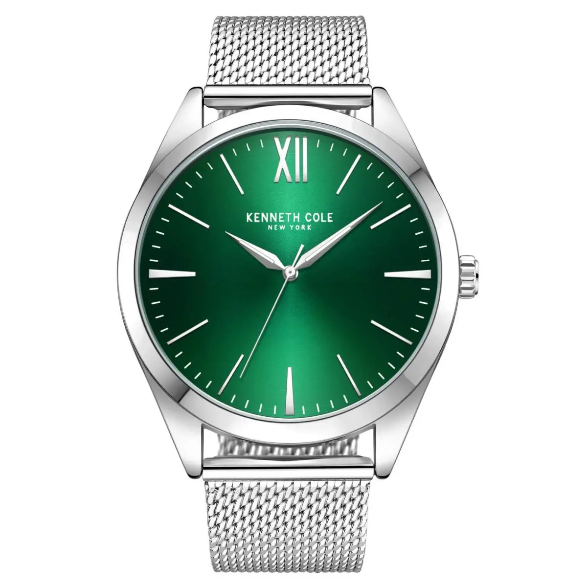 Men`s Watch Green Dial Stainless Steel Mesh Bracelet KCWGG7002101 by Kenneth Cole