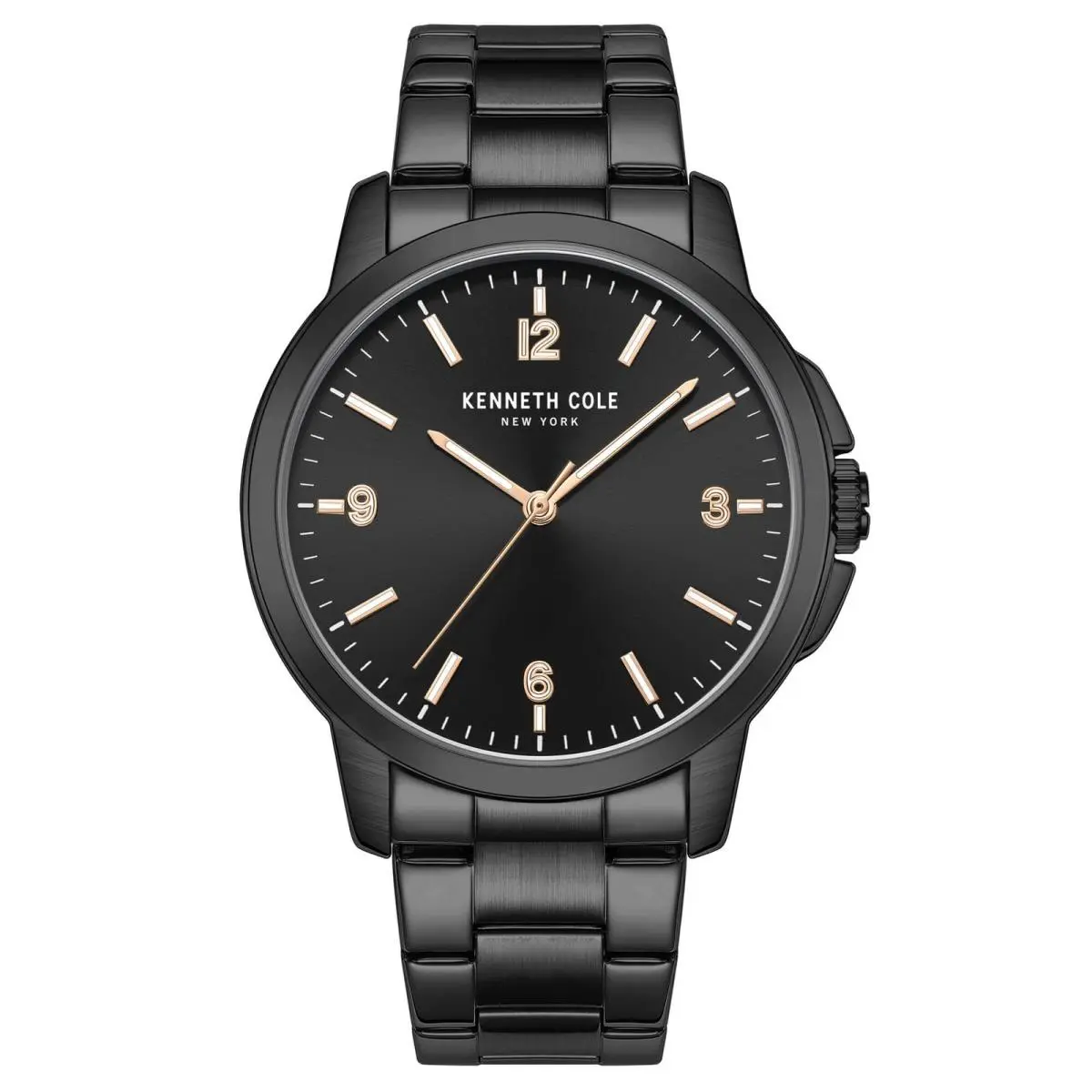 Kenneth Cole Men`s Watch Black Dial Stainless Steel Bracelet KCWGG7001106
