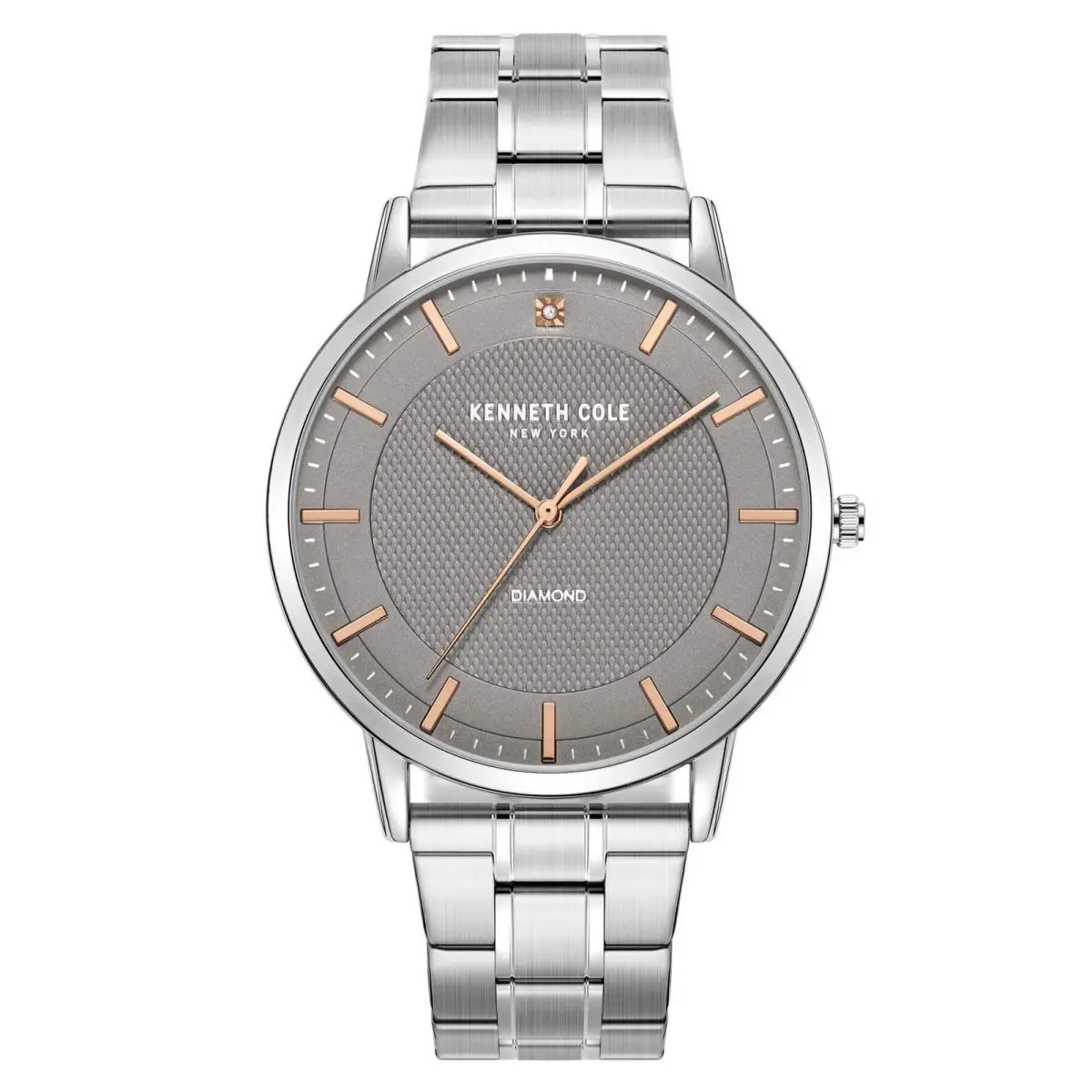 Men`s Watch Grey Dial Silver Stainless Steel Bracelet KCWGG2271405 by Kenneth Cole