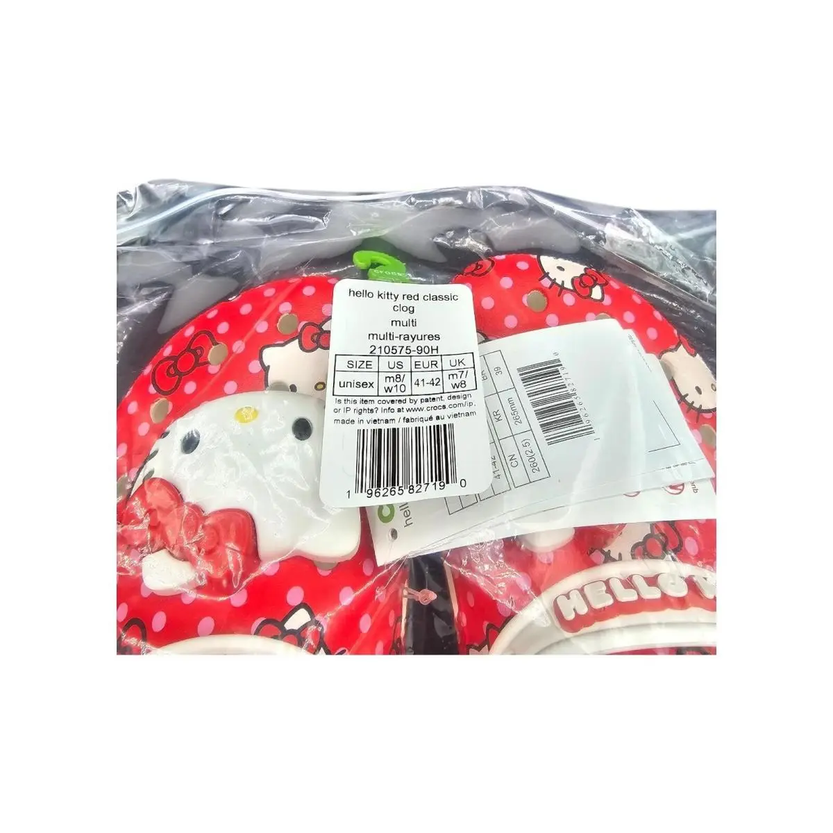 Crocs shoes - Hello Kitty - Hello Kitty - 210575-90H - Red (UPC: 0196265827190) 1
