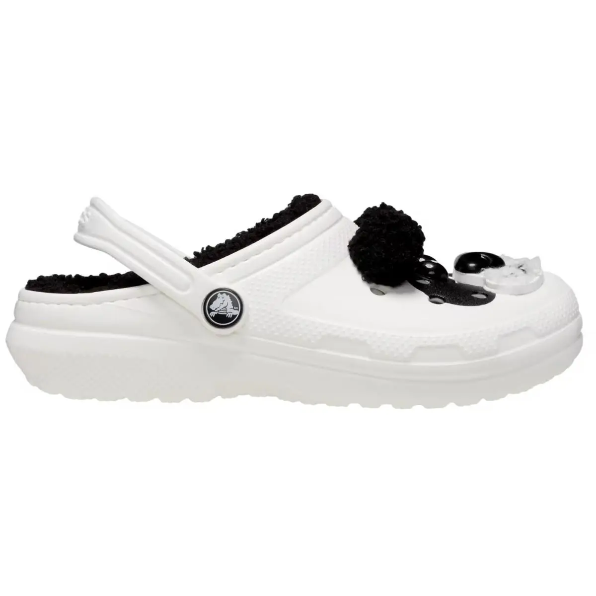 Crocs Classic Lined Iam Panda Bear Clog Panda Bear 210395-0WX Toddler Size 10C
