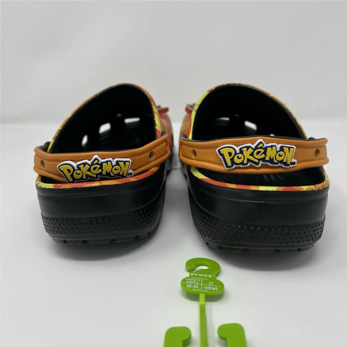 Crocs shoes - Crocs Classic Clogs Charizard Pokemon - Orange Yellow Black 2