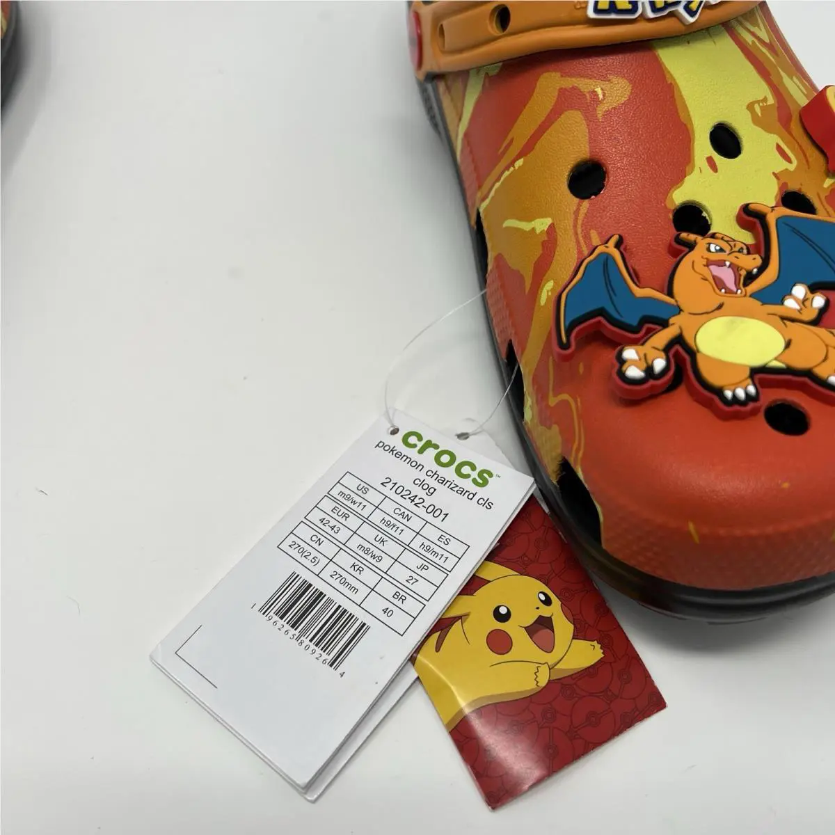 Crocs shoes - Crocs Classic Clogs Charizard Pokemon - Orange Yellow Black 6