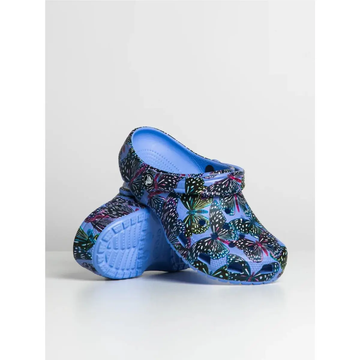 Crocs Classic Butterfly Print Clogs Slip On Comfort Size 11 Mens / 13 Womens