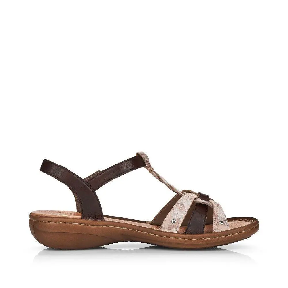 Rieker shoes - Rosa/Marone 1