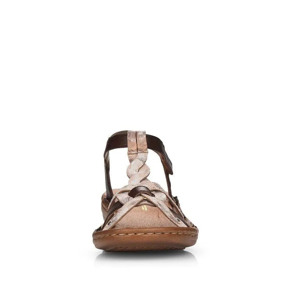 Rieker shoes - Rosa/Marone 2