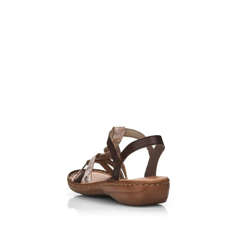 Rieker shoes - Rosa/Marone 3