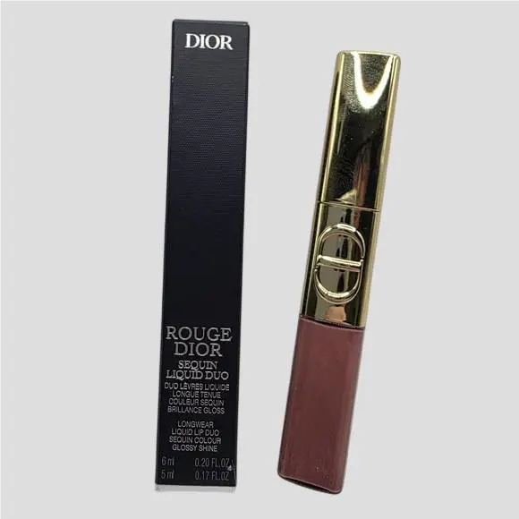 Rouge Forever Liquid Sequin Duo Lipstick 420 Pink Star Limited Edition by Dior