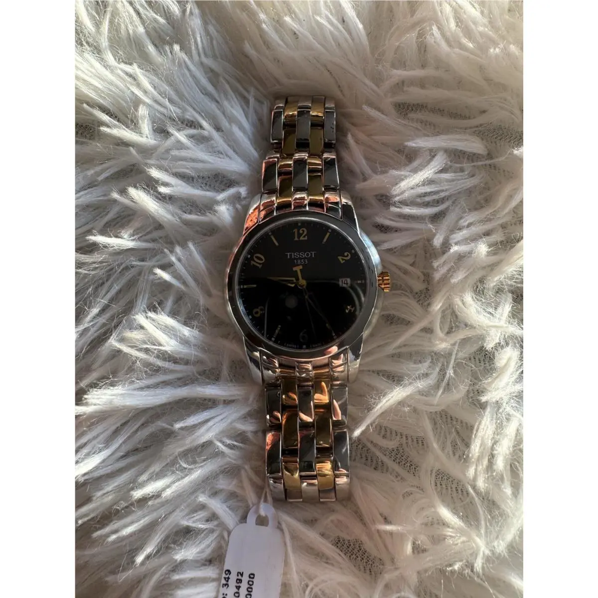 Tissot r460/360 Two Tone Black Arabic Dial Watch