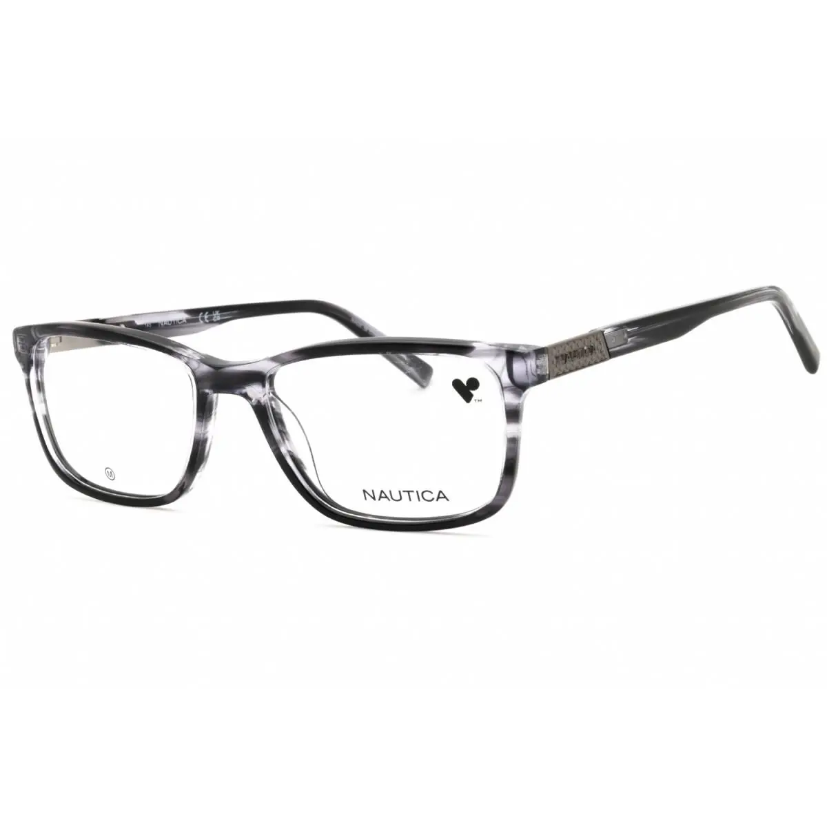 Nautica N8177 031 Dark Grey Horn 53mm Eyeglasses