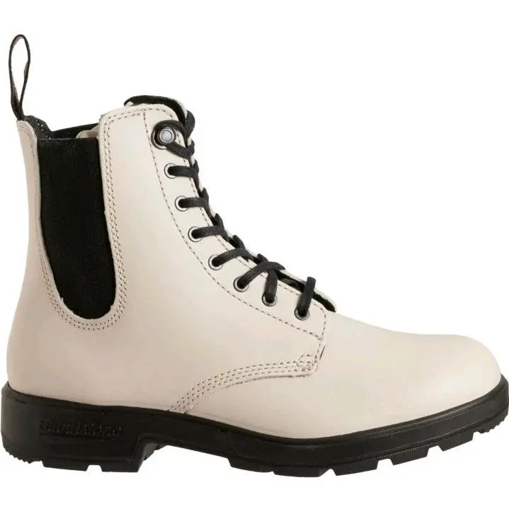 Blundstone 2324 Originals Lace-up Oat White Leather Chelsea Boots Women`s 8 US - White