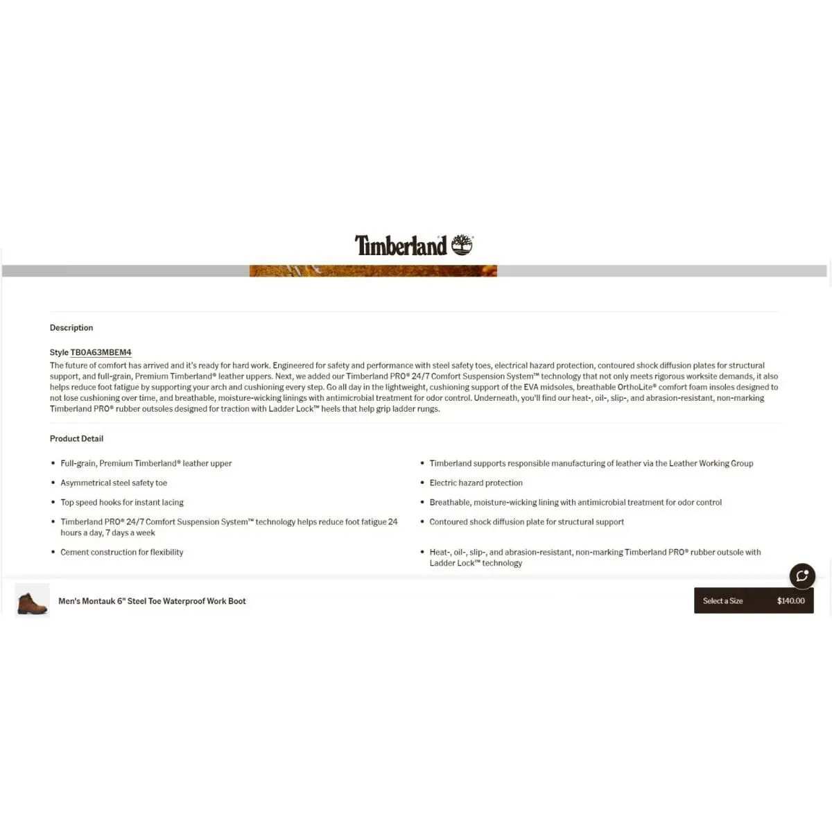 Timberland shoes - Timberland Pro® Montauk 6