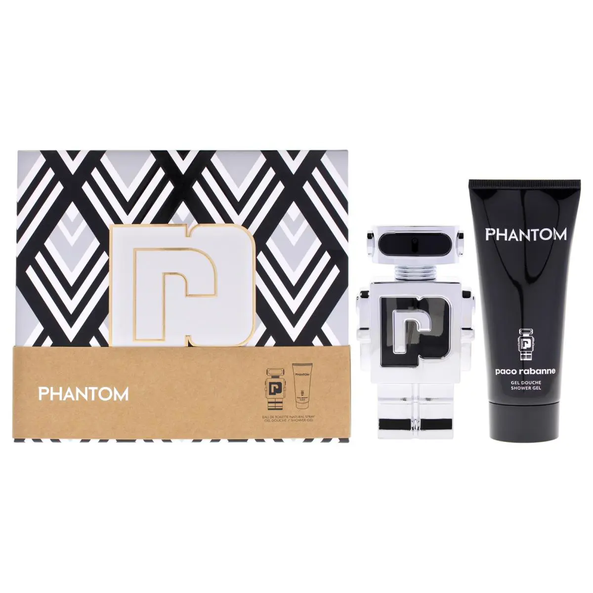 Phantom by Paco Rabanne For Men - 2 Pc Gift Set