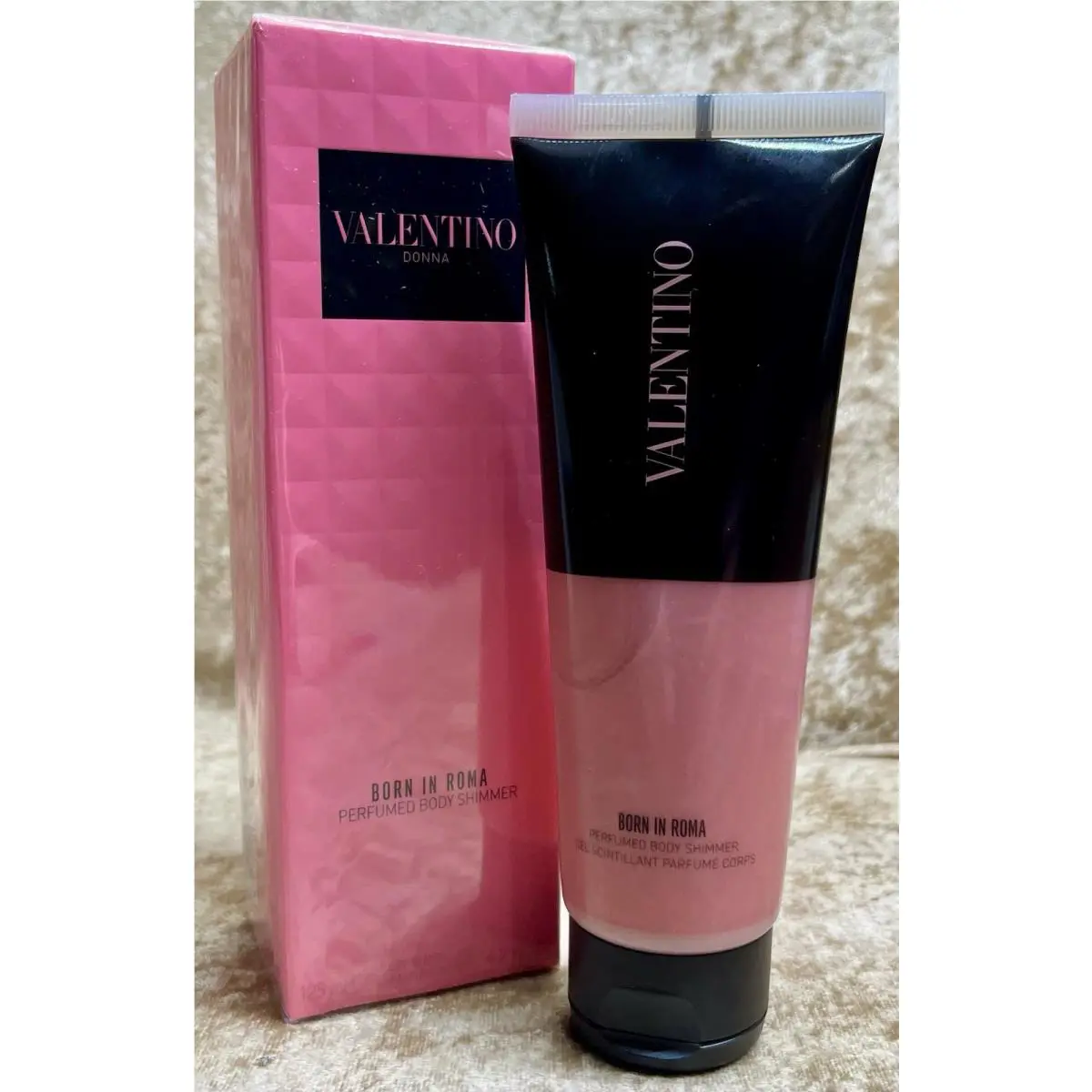 Born In Roma Valentino Donna Perfumed Body Shimmer 4.2 Fl. Oz. Box