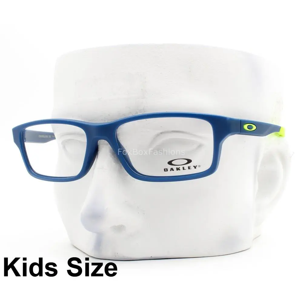 Crosslink XS OY8002-0449 Satin Navy Blue Eyeglasses Frames 49-14 122 XS by Oakley