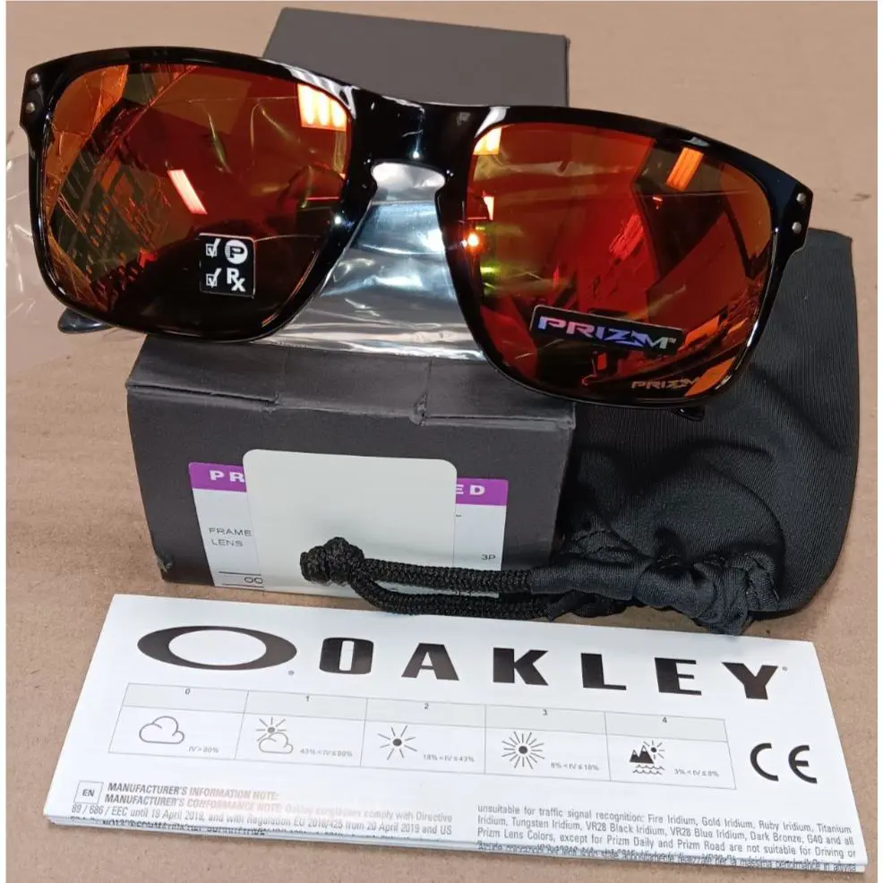 Oakley Holbrook Polished Black W/polarized Prizm Ruby OO9102-F155