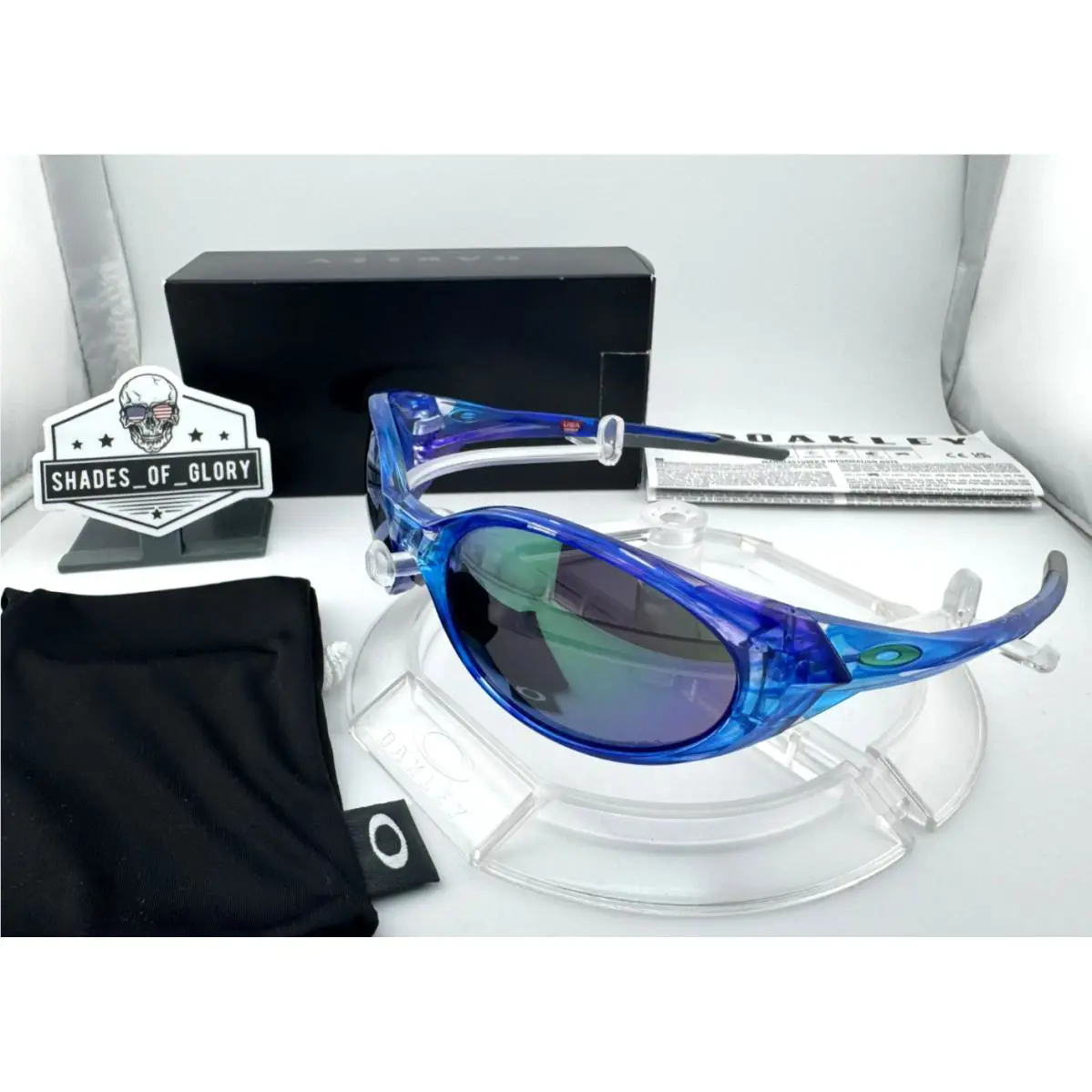 Oakley Eye Jacket Redux Shift Spin Prizm Jade Iridium Sunglasses OO9438-18 Rare