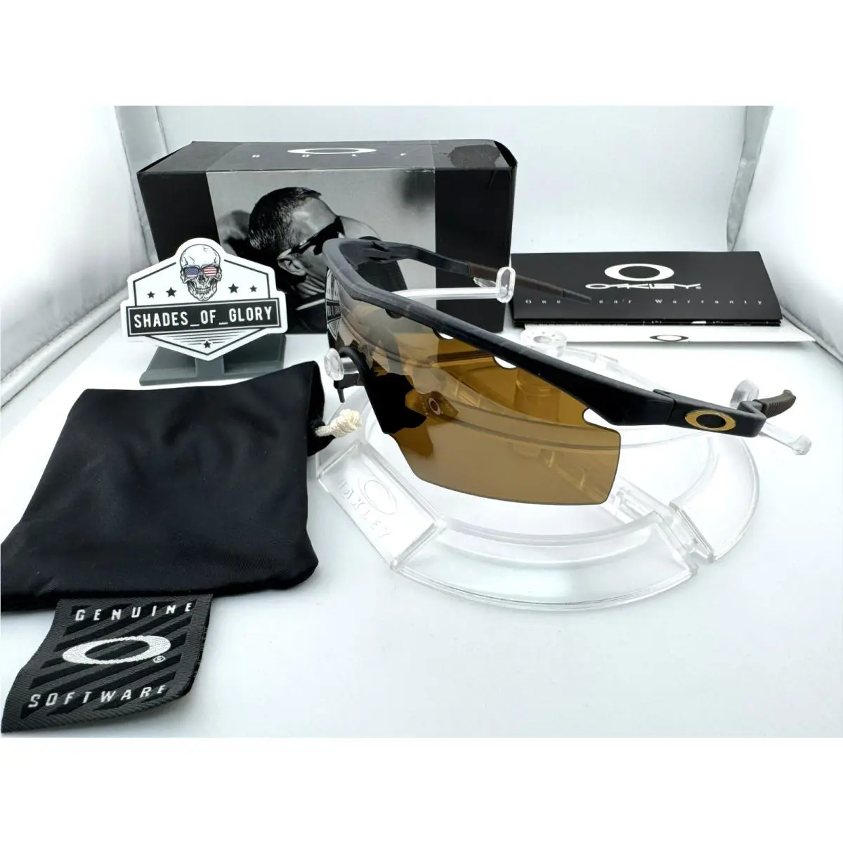 M Frame Golf Gen 2 Gold Mine W/ Gold Iridium Strike Sunglasses Mint Rare by Oakley