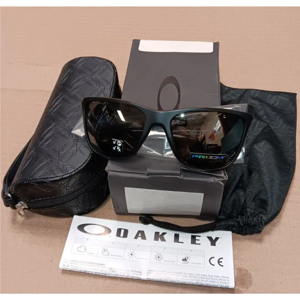 Oakley Reverie OO9362-0855 Women`s Matte Black Prizm Black Polarized Sunglasses