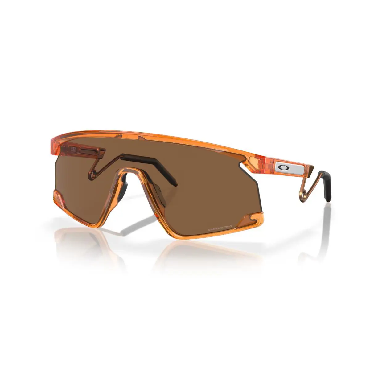 Bxtr Metal Sunglasses OO9237-1039 Transparent Ginger W/ Prizm Bronze Lens by Oakley