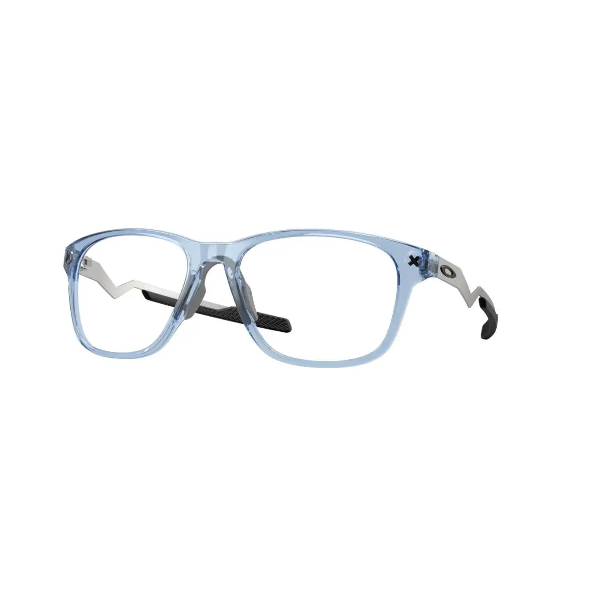 Cerebral OX8187-0455 Eyeglass Frames Transparent Blue 55-18 130 with Case by Oakley