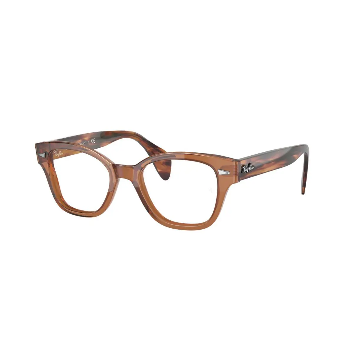 Ray‑ban 0RX0880 8180 52 Transparent Brown Eyeglasses 52–20–145