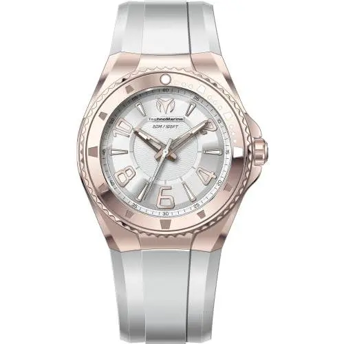Technomarine Lusso Mare Men 44.00mm SS Rose Gold White+silver Dial PC21 Quartz