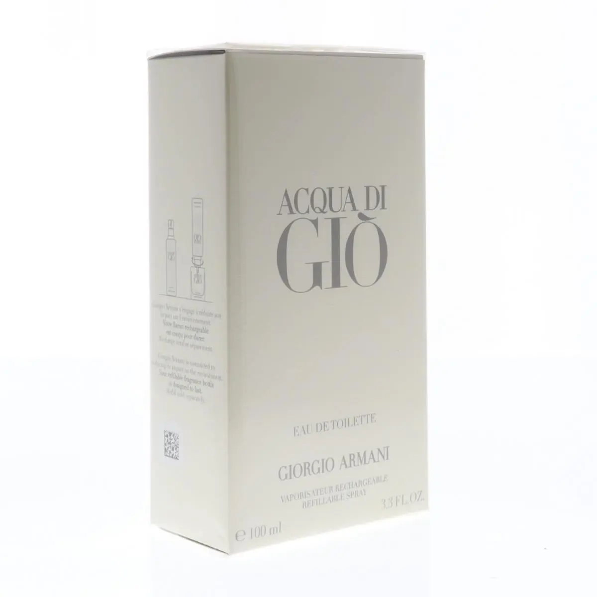 Giorgio Armani Acqua Di Gio Eau De Toilette Refillable Spray For Men 3.3oz/100ml