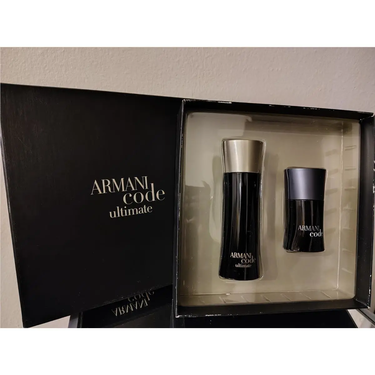 2pc Set Armani Code Ultimate by Giorgio Armani Men 2.5 + 1.0 Code Edt Spray