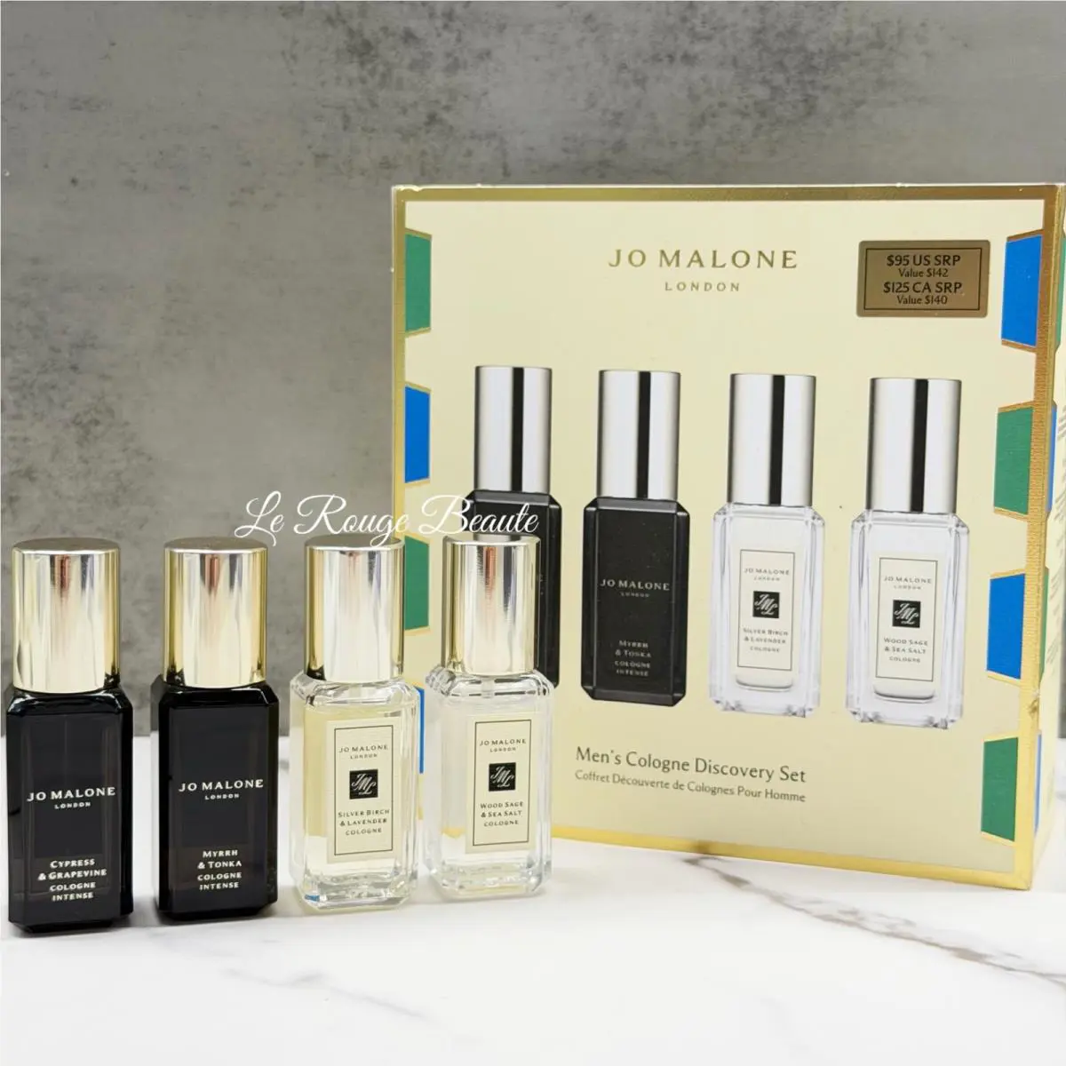 Jo Malone Men`s Cologne Discovery Intense Set - 4pcs 9ml Each
