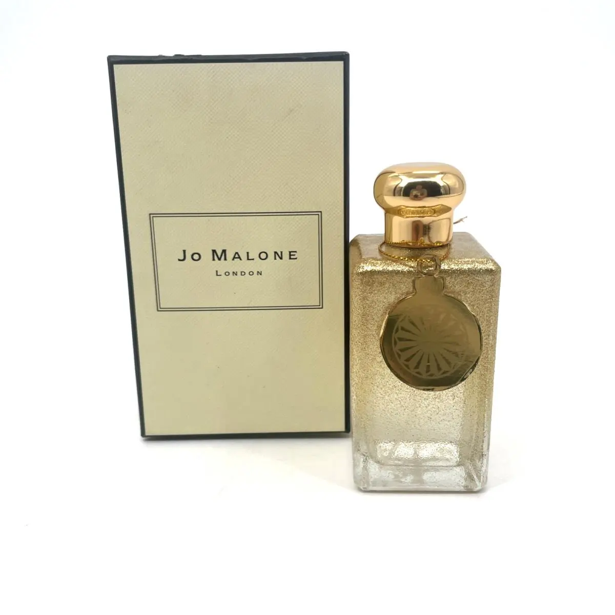 Jo Malone Wood Sage Sea Salt Holiday Gold Glitter Bottle 3.4 oz Spray Box Tag