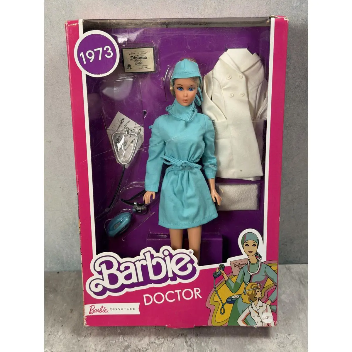2020 Barbie Signature Doctor Doll 1973 Reproduction Nrfb
