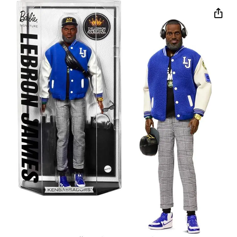 Barbie Signature Lebron James Kenbassadors Doll Collectible with Varsity Jacket