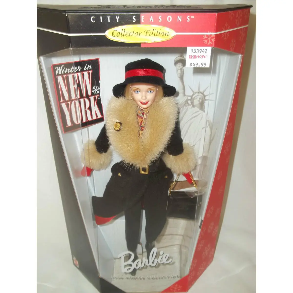 1997 Winter In York Barbie 19429 City Seasons Collection