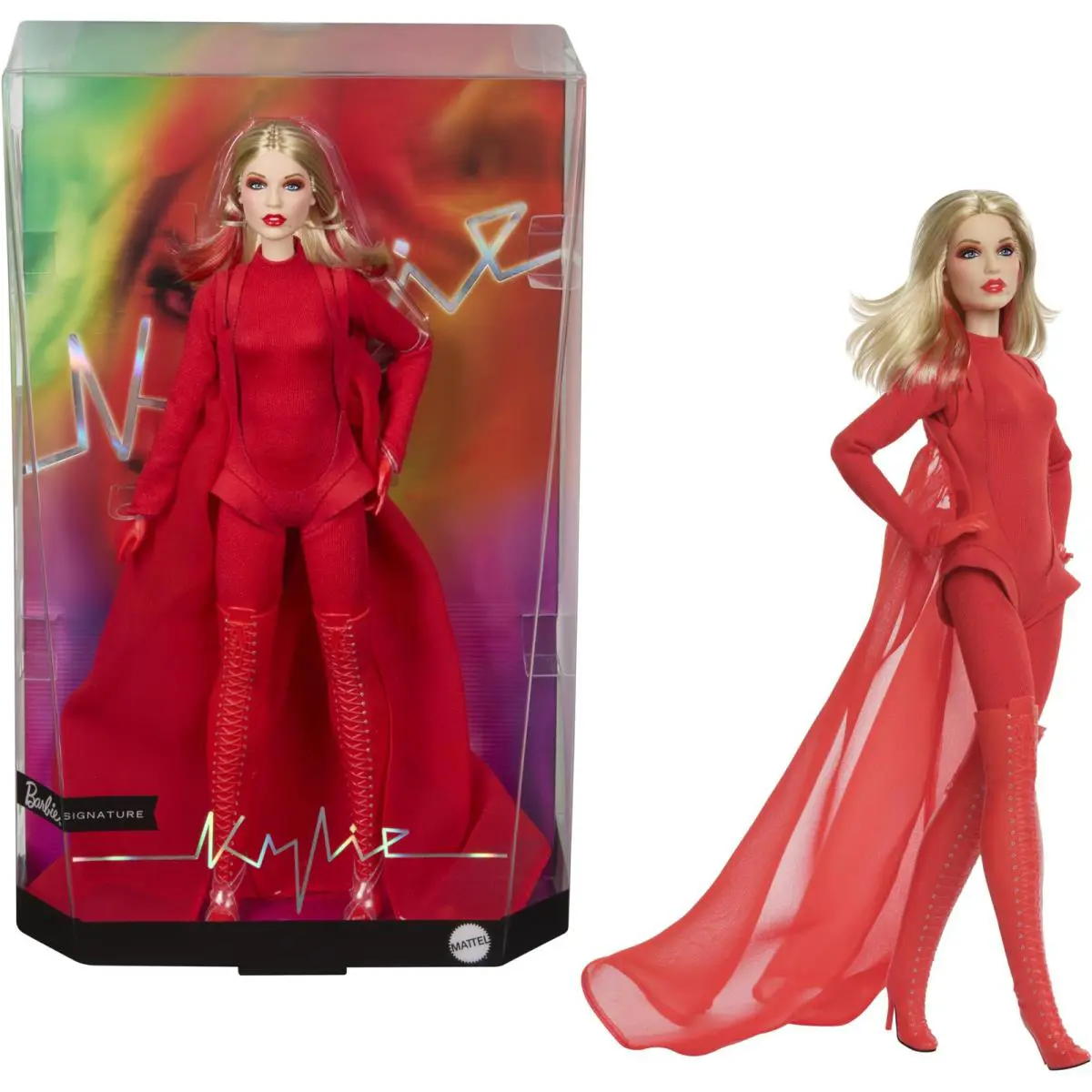Mattel Barbie Signature Doll Kylie Minogue Posable Collectible in Padam JBJ39