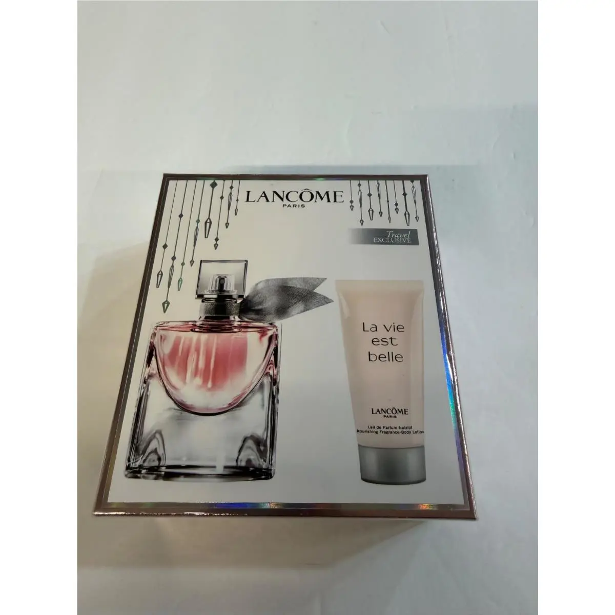 Lancome La Vie Est Belle Eau De Parfum 2 Piece Gift Set 1.7 Oz. Spray Body Lotion