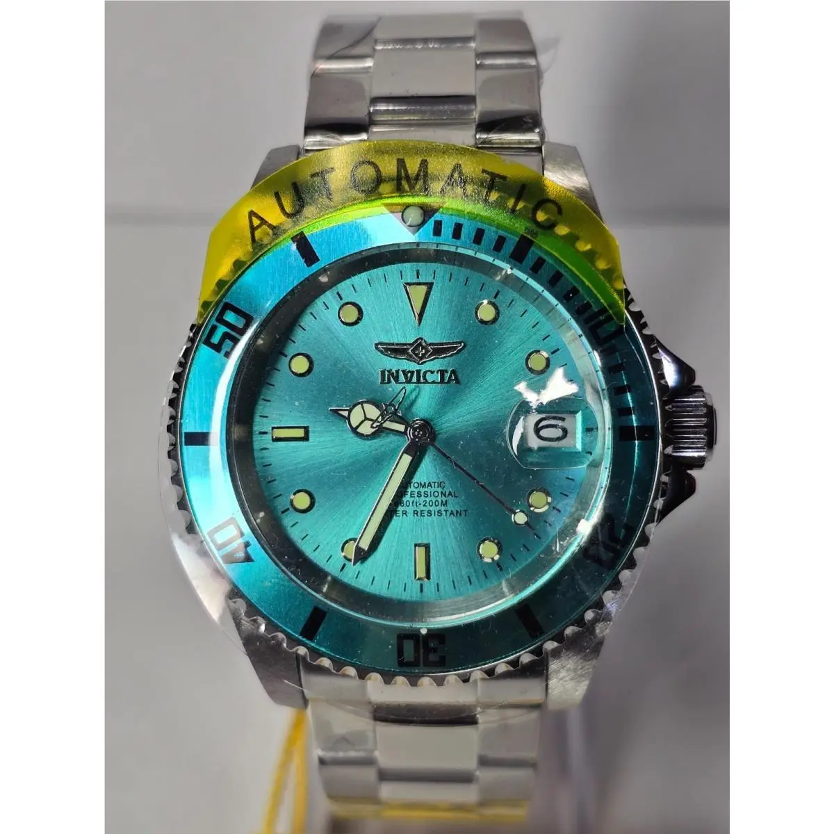 Men`s Pro Diver Forge Automatic 40mm Stainless Steel Watch 49910 by Invicta