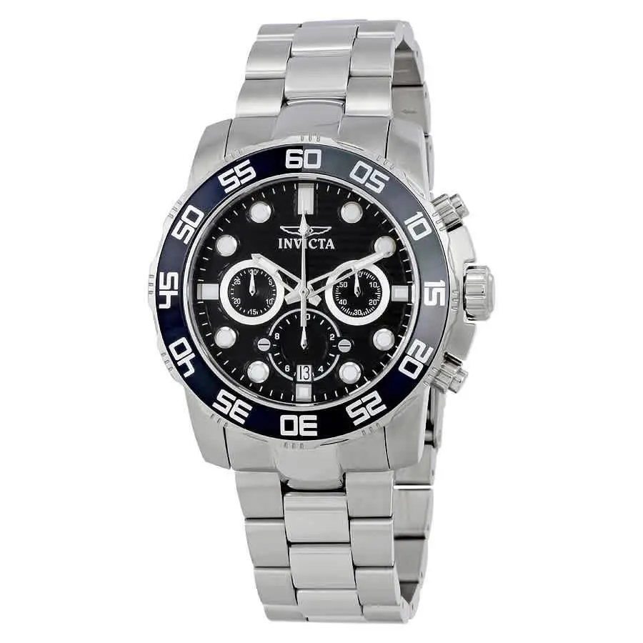 Invicta Men`s Pro Diver Scuba 50mm Quartz Stainless Steel Men’s Watch 22226 - Dial: Black